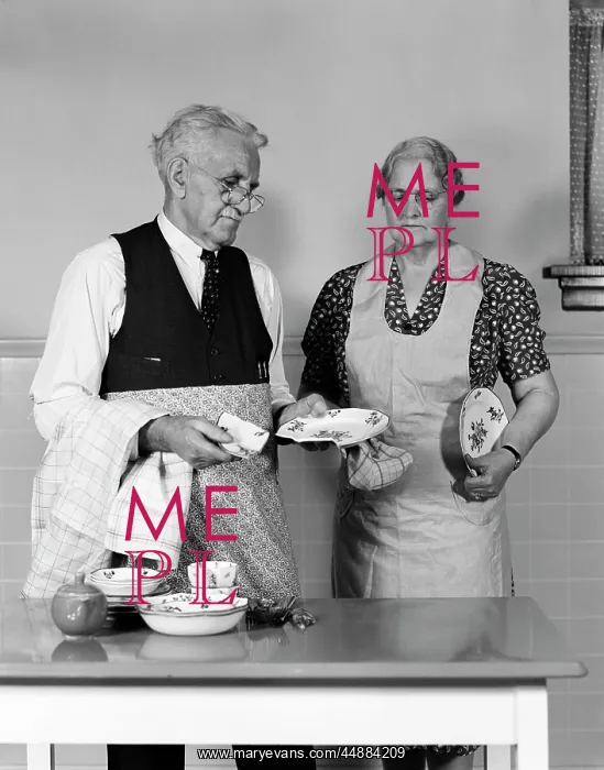 : 1940s 1950s Elderly Couple Man : 1940s 1950s Elderly Couple Man