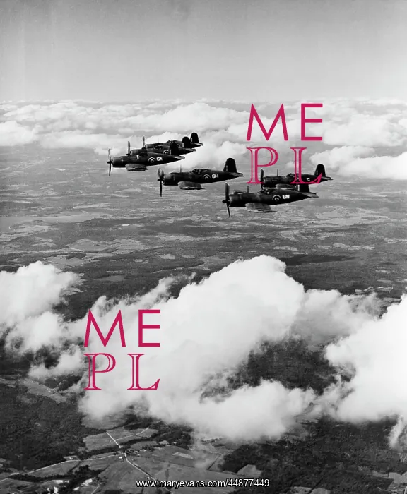  : 1940s 6 Navy Corsairs Above The