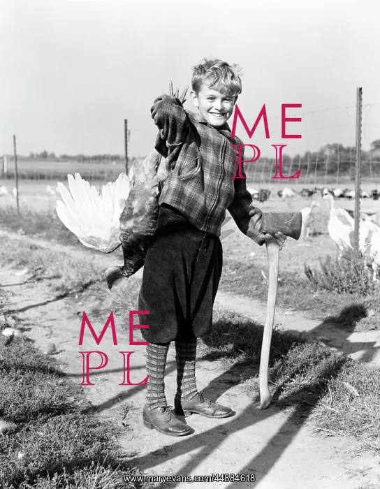  : 1940s Boy In Plaid Jacket And