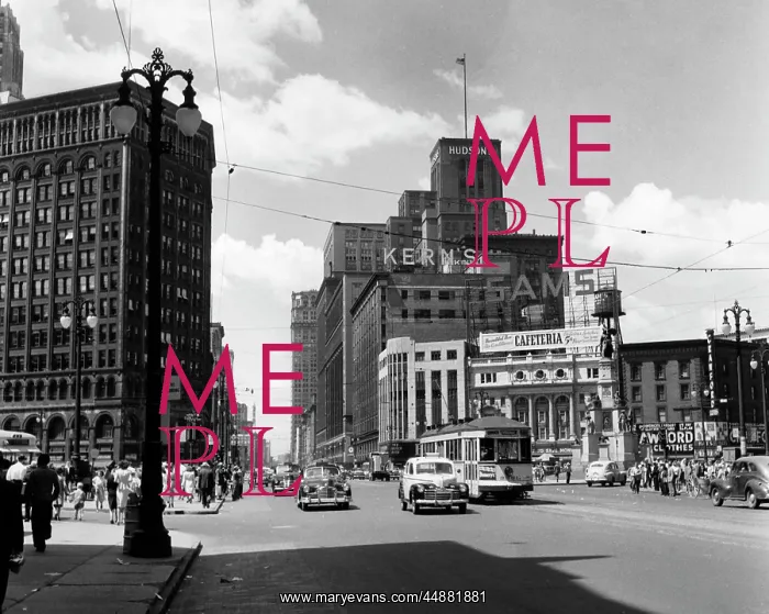 : 1940s Cadillac Square Detroit : 1940s Cadillac Square Detroit