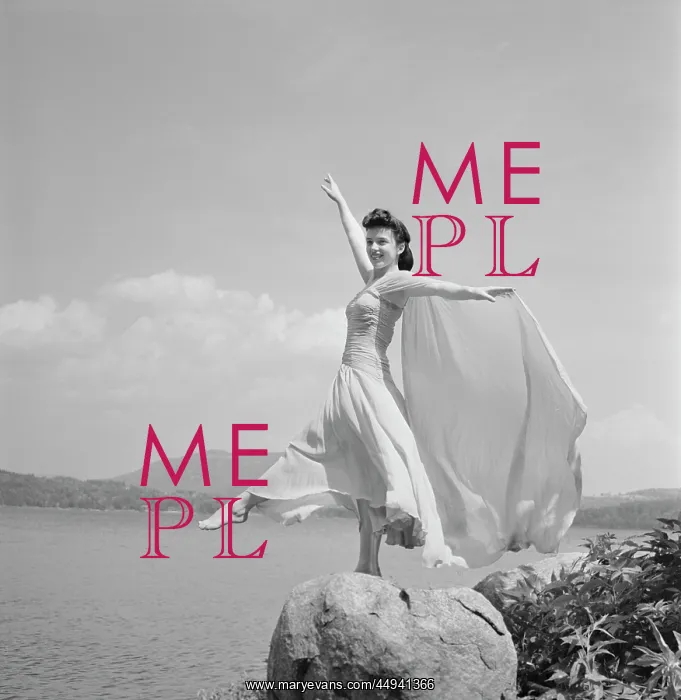  : 1940s Female Dancer By Lake In
