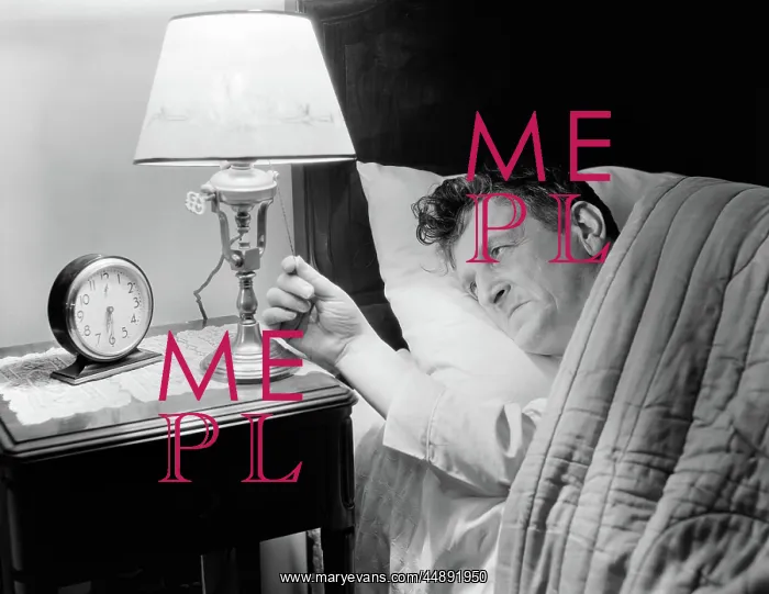 : 1940s TIRED MAN IN BED TURNING ON LIGHT NEXT : 1940s TIRED MAN IN BED TURNING ON LIGHT NEXT