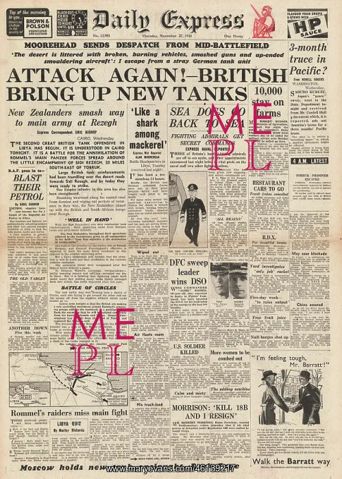 : 1941 Daily Express Battle for Libya : 1941 Daily Express Battle for Libya