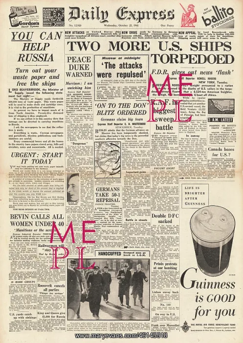 : 1941 Daily Express Battle for Moscow : 1941 Daily Express Battle for Moscow