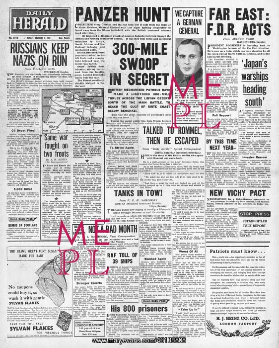 : 1941 Daily Herald Battle for Libya : 1941 Daily Herald Battle for Libya