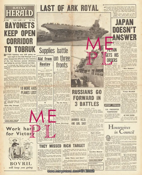 : 1941 Daily Herald Battle for Libya : 1941 Daily Herald Battle for Libya
