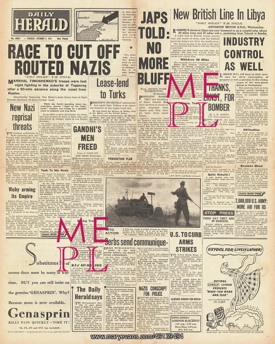 : 1941 Daily Herald Battle for Libya : 1941 Daily Herald Battle for Libya