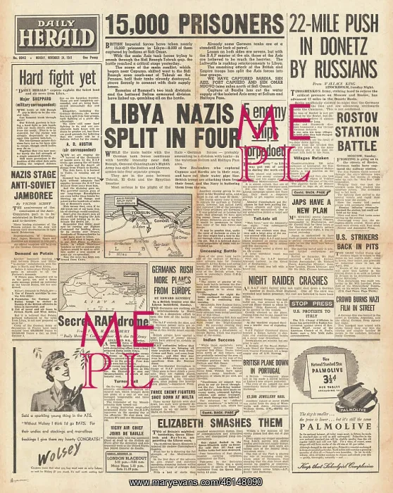 : 1941 Daily Herald Battle for Libya : 1941 Daily Herald Battle for Libya