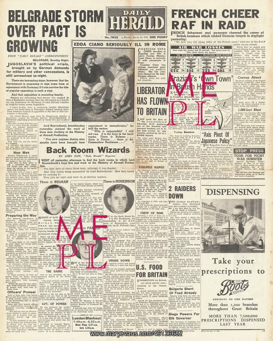 : 1941 Daily Herald Engineers behind the RAF : 1941 Daily Herald Engineers behind the RAF