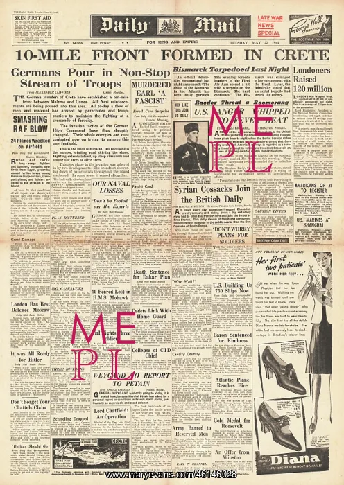 : 1941 Daily Mail Battle for Crete : 1941 Daily Mail Battle for Crete