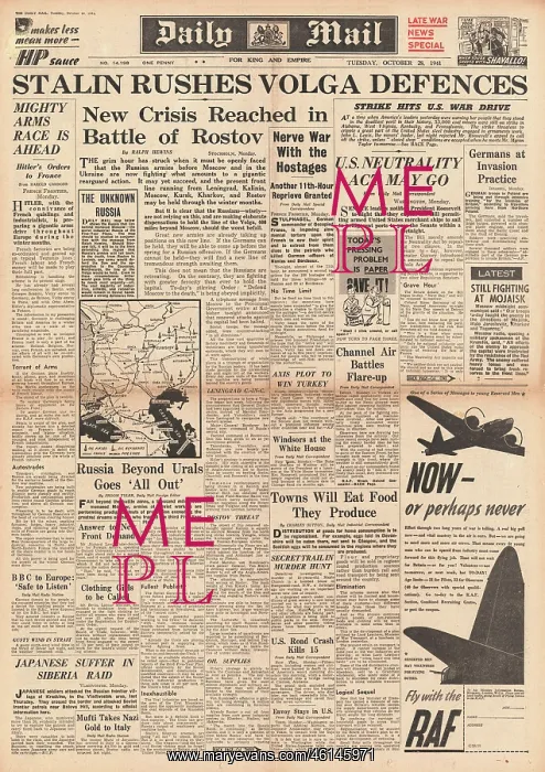 : 1941 Daily Mail Battle for Rostov : 1941 Daily Mail Battle for Rostov