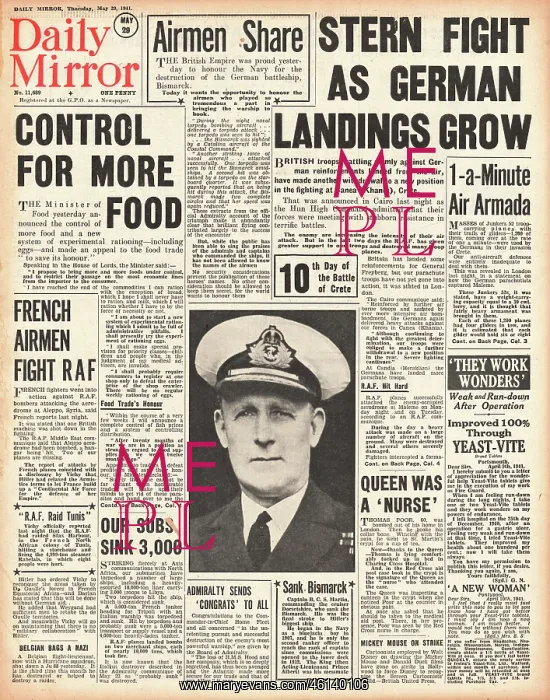 : 1941 Daily Mirror Battle for Crete : 1941 Daily Mirror Battle for Crete