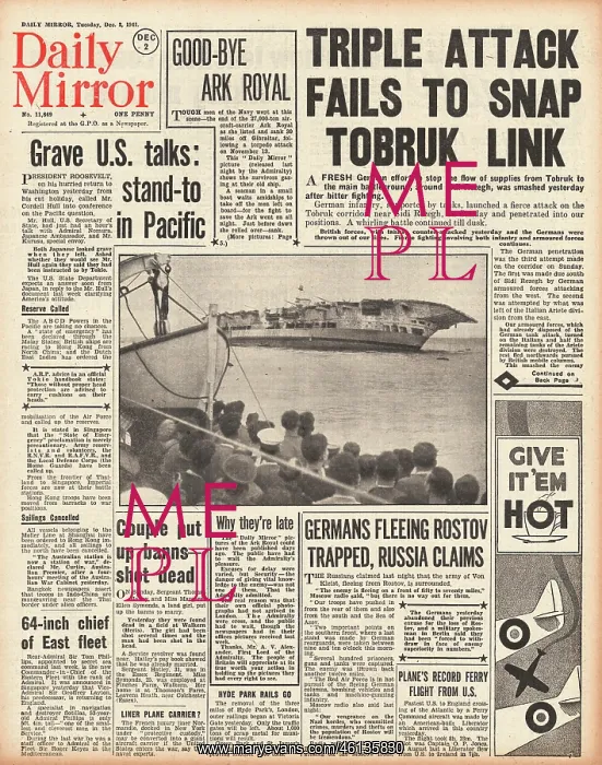 : 1941 Daily Mirror Battle for Libya : 1941 Daily Mirror Battle for Libya