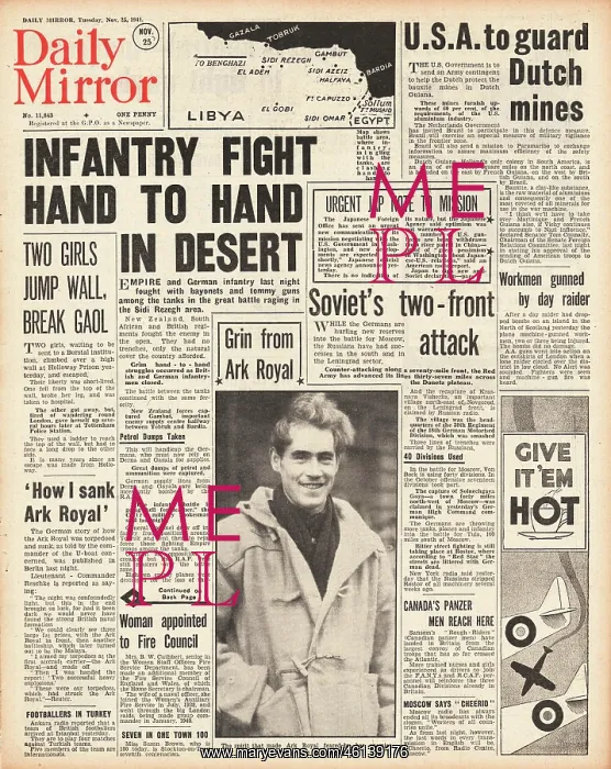 : 1941 Daily Mirror Battle for Libya : 1941 Daily Mirror Battle for Libya