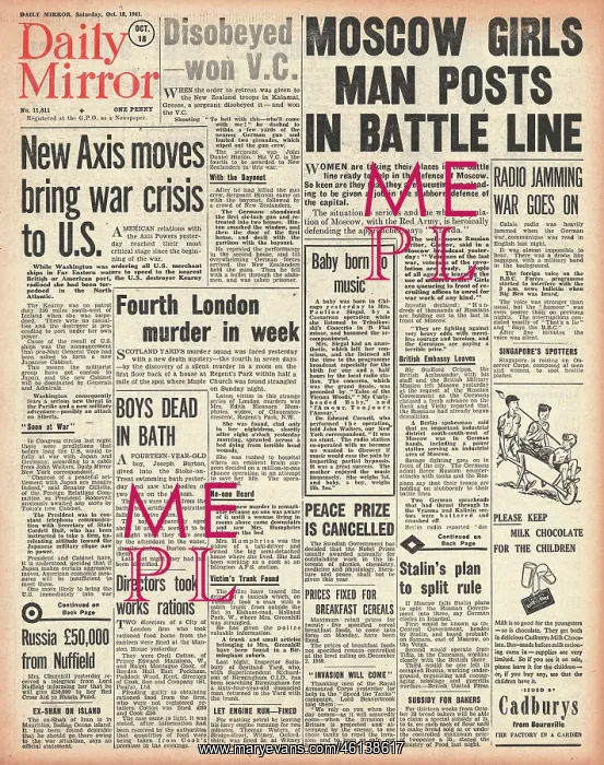 : 1941 Daily Mirror Battle for Moscow : 1941 Daily Mirror Battle for Moscow