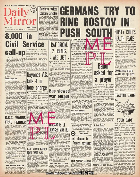 : 1941 Daily Mirror Battle for Rostov : 1941 Daily Mirror Battle for Rostov
