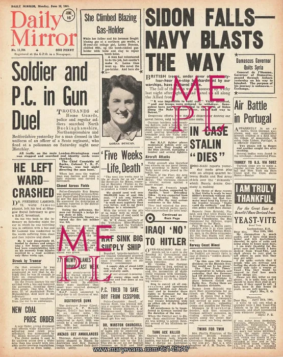 : 1941 Daily Mirror Battle for Syria : 1941 Daily Mirror Battle for Syria