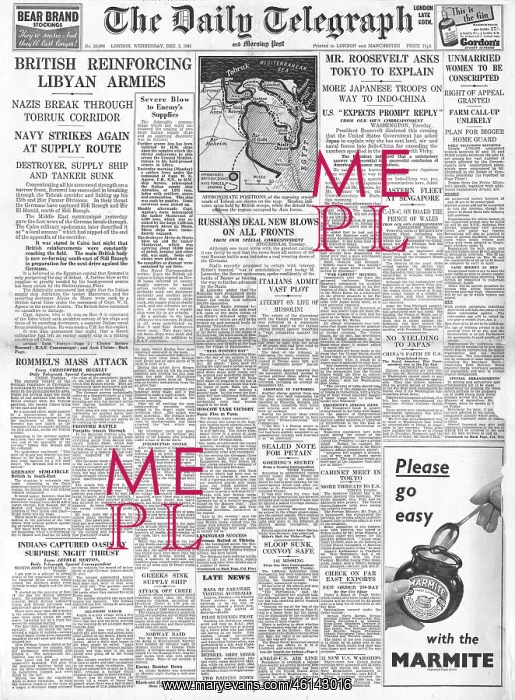  : 1941 Daily Telegraph Battle for Libya