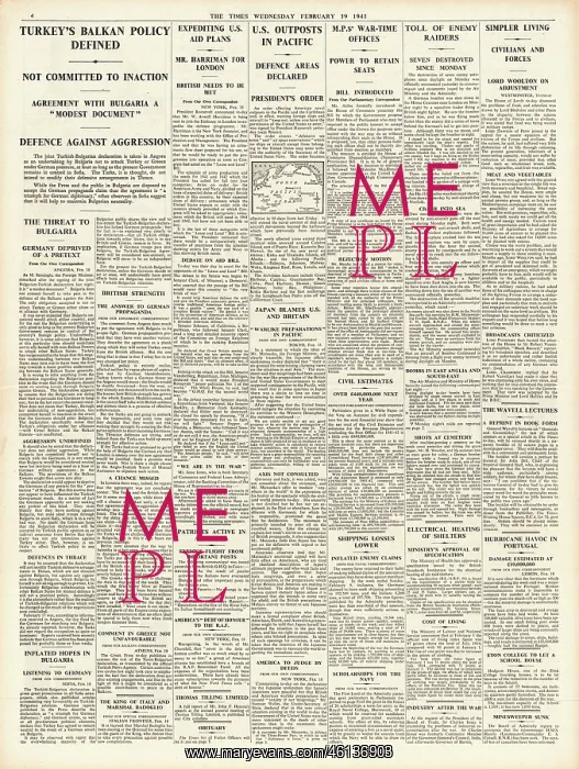 : 1941 The Times Crisis in the Balkans : 1941 The Times Crisis in the Balkans
