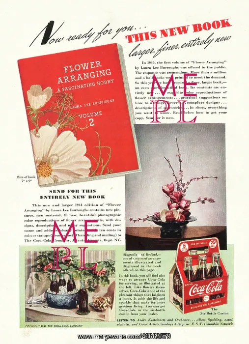 : 1941 U.S. Magazine Coca Cola Advert : 1941 U.S. Magazine Coca Cola Advert