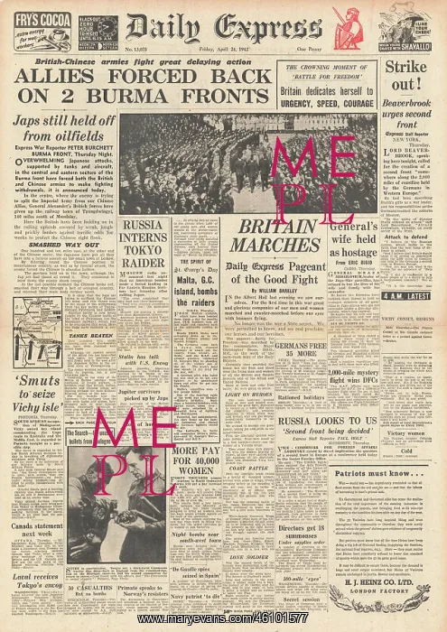 : 1942 Daily Express Battle for Burma : 1942 Daily Express Battle for Burma