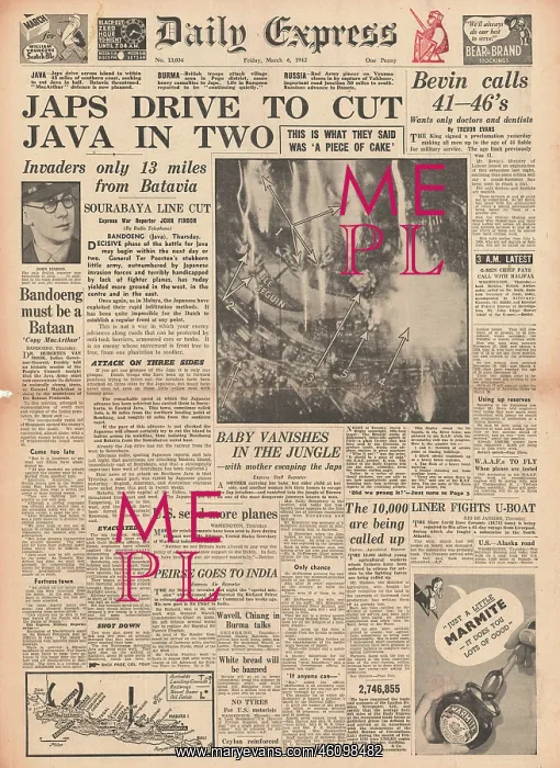: 1942 Daily Express Battle for Java : 1942 Daily Express Battle for Java