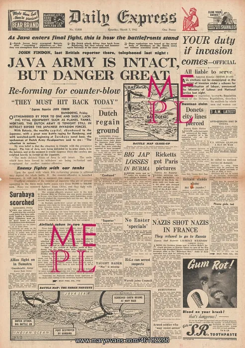: 1942 Daily Express Battle for Java : 1942 Daily Express Battle for Java