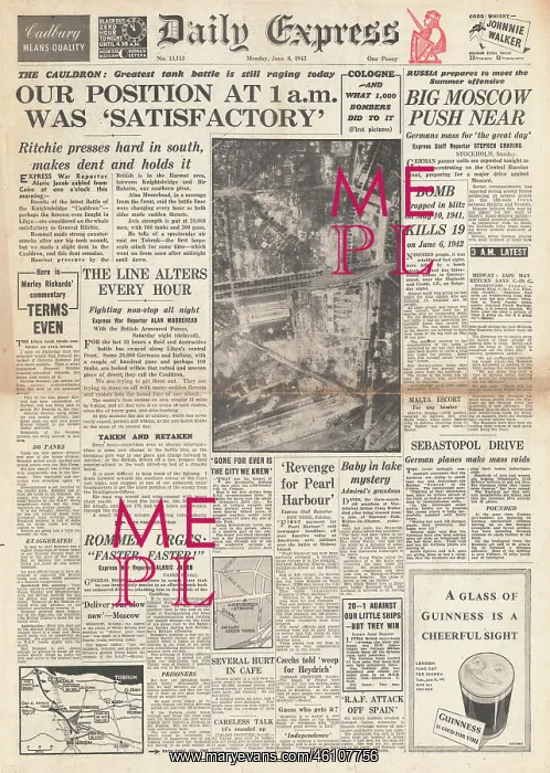  : 1942 Daily Express Battle for Libya