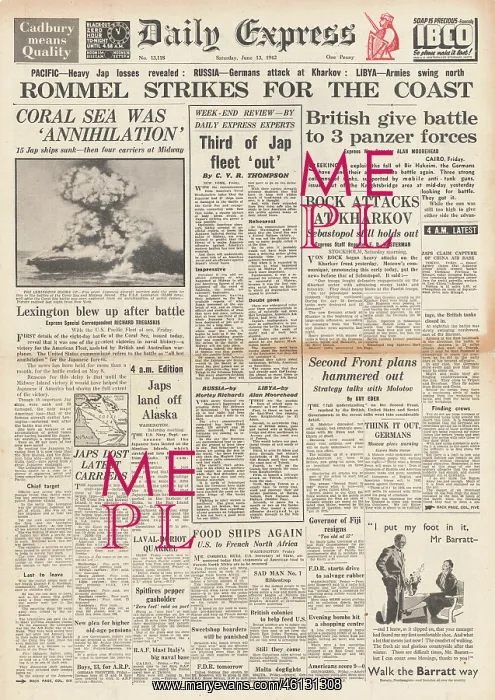 : 1942 Daily Express Battle for Libya : 1942 Daily Express Battle for Libya