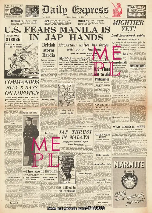 : 1942 Daily Express Battle for Manila : 1942 Daily Express Battle for Manila