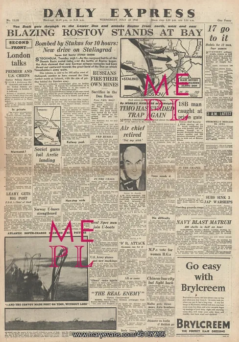 : 1942 Daily Express Battle for Rostov : 1942 Daily Express Battle for Rostov