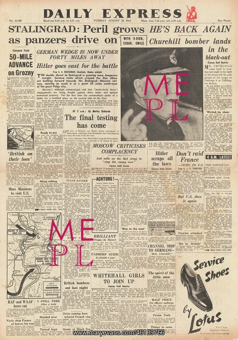 : 1942 Daily Express Battle for Stalingrad : 1942 Daily Express Battle for Stalingrad