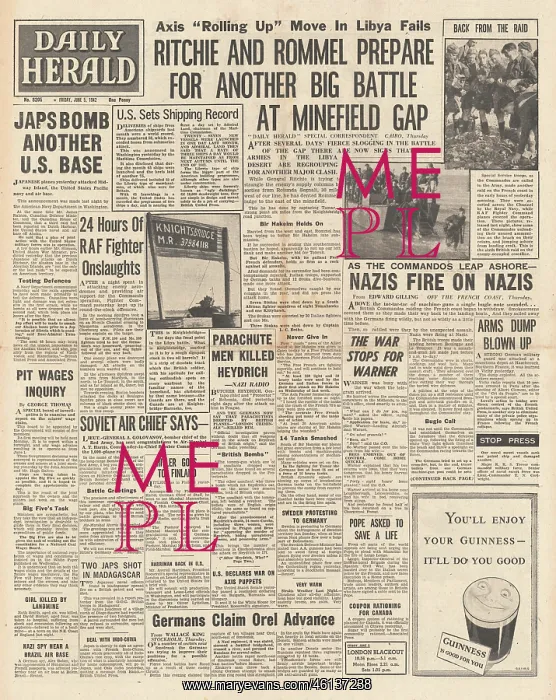 : 1942 Daily Herald Battle for Libya : 1942 Daily Herald Battle for Libya