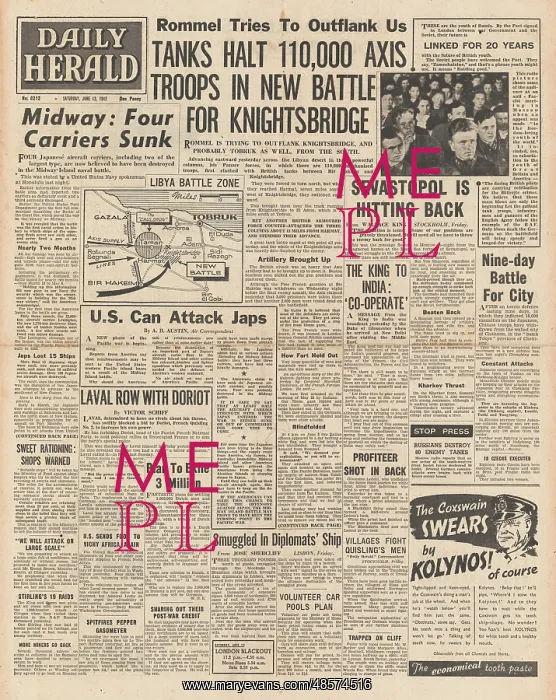 : 1942 Daily Herald Battle for Libya : 1942 Daily Herald Battle for Libya