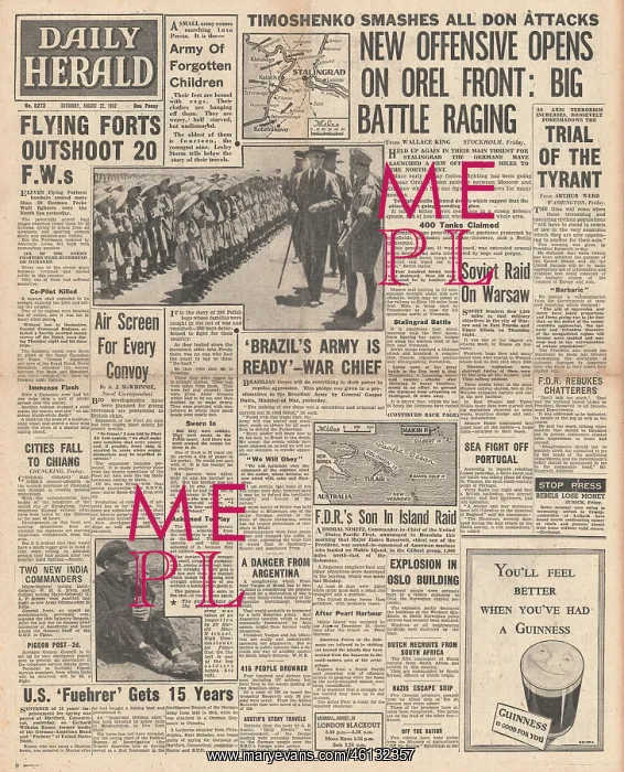 : 1942 Daily Herald Battle for Orel : 1942 Daily Herald Battle for Orel