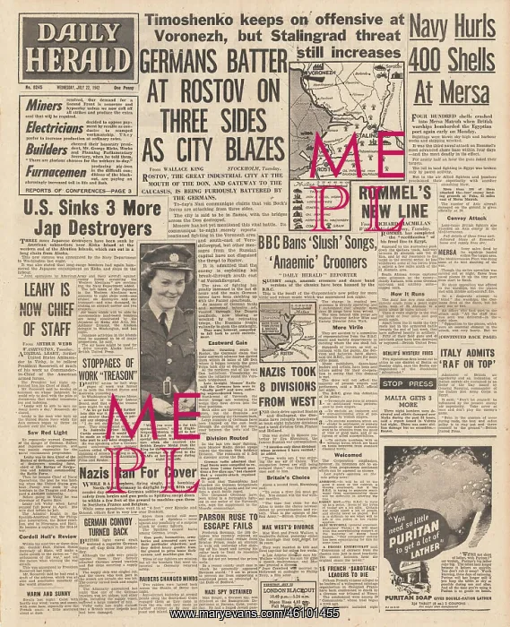 : 1942 Daily Herald Battle for Rostov : 1942 Daily Herald Battle for Rostov