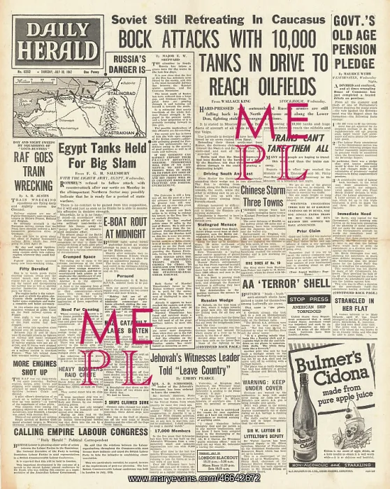 : 1942 Daily Herald Battle for Rostov : 1942 Daily Herald Battle for Rostov