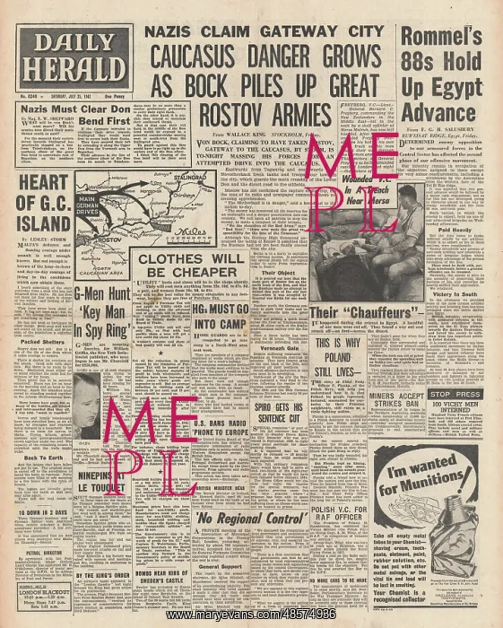: 1942 Daily Herald Battle for Rostov : 1942 Daily Herald Battle for Rostov