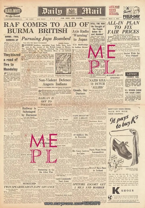 : 1942 Daily Mail Battle for Burma : 1942 Daily Mail Battle for Burma