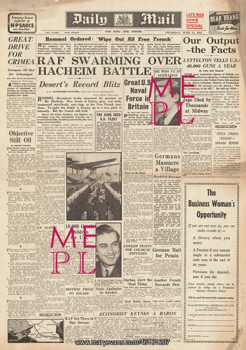 : 1942 Daily Mail Battle of Midway : 1942 Daily Mail Battle of Midway