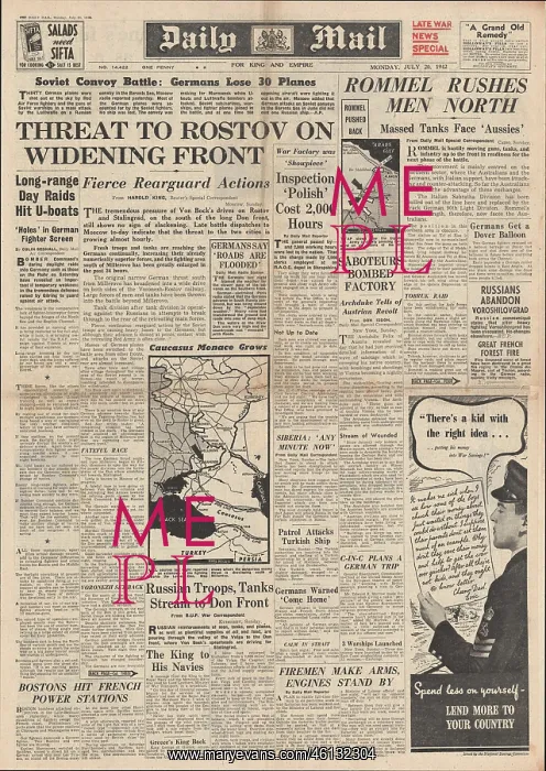 : 1942 Daily Mail Battle for Rostov : 1942 Daily Mail Battle for Rostov