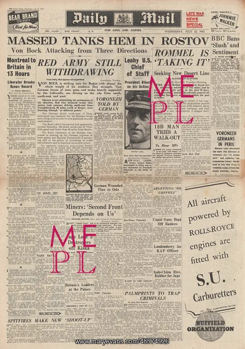 : 1942 Daily Mail Battle for Rostov : 1942 Daily Mail Battle for Rostov