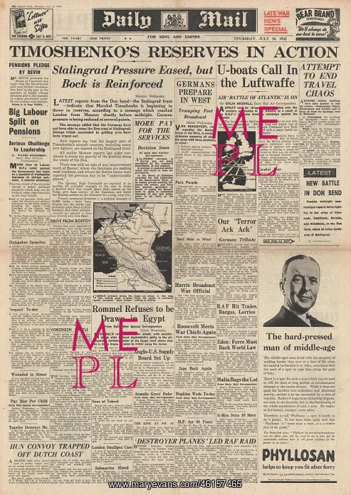: 1942 Daily Mail Battle for Stalingrad : 1942 Daily Mail Battle for Stalingrad