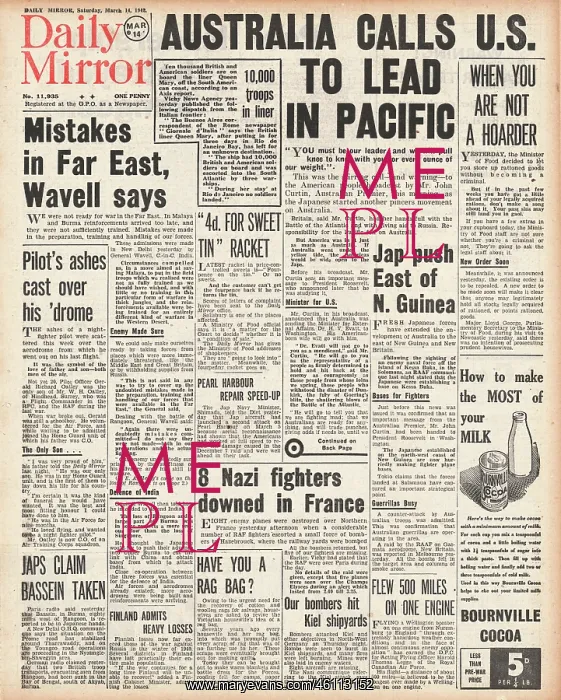: 1942 Daily Mirror Australia calls on U.S. to lead in Pacific : 1942 Daily Mirror Australia calls on U.S. to lead in Pacific