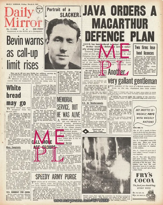: 1942 Daily Mirror Battle for Java : 1942 Daily Mirror Battle for Java