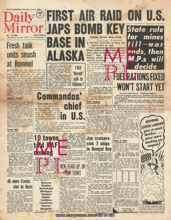 : 1942 Daily Mirror Battle for Libya : 1942 Daily Mirror Battle for Libya