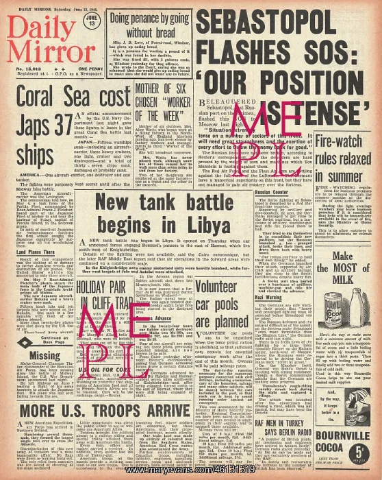 : 1942 Daily Mirror Battle for Libya : 1942 Daily Mirror Battle for Libya