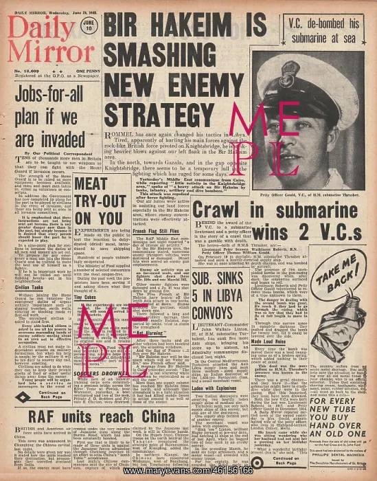: 1942 Daily Mirror Battle for Libya : 1942 Daily Mirror Battle for Libya