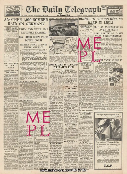 : 1942 Daily Telegraph Battle for Libya : 1942 Daily Telegraph Battle for Libya
