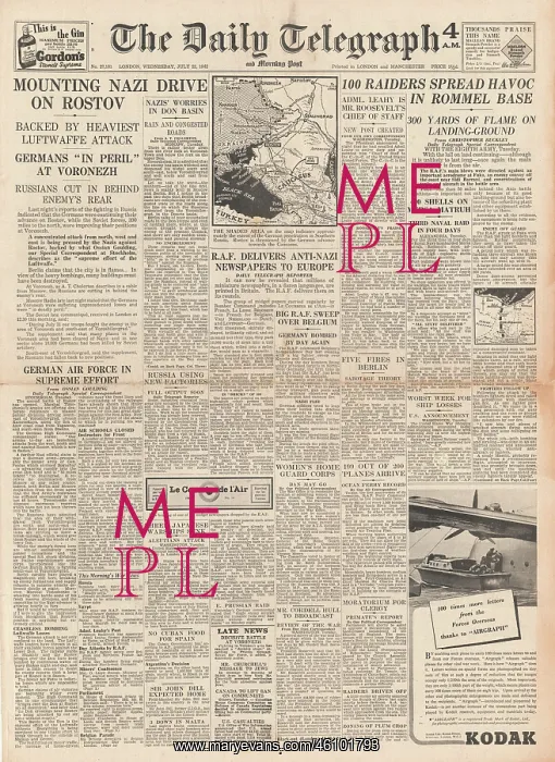 : 1942 Daily Telegraph Battle for Rostov : 1942 Daily Telegraph Battle for Rostov